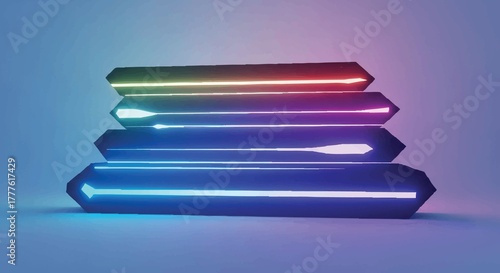 Abstract colorful crystal light pattern background