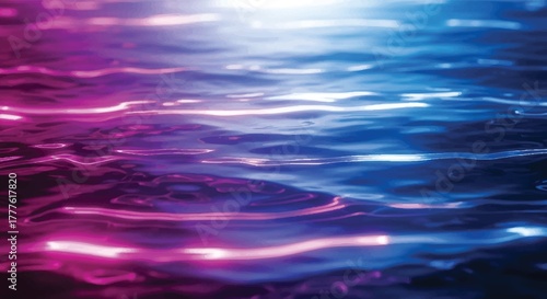 Crumpled foil with rainbow reflection background