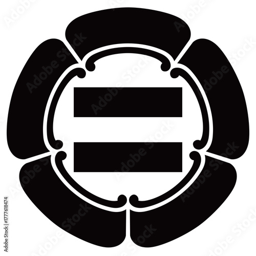 家紋です。五瓜に二つ引きといいます。