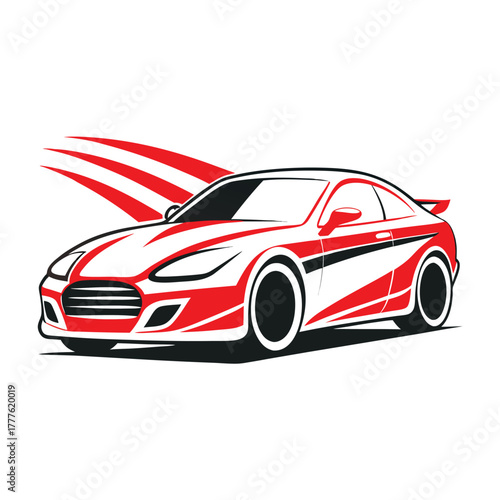a car in white background
