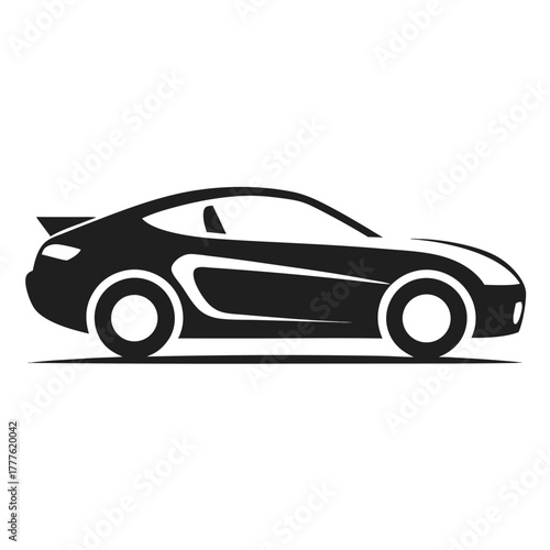 a car in white background