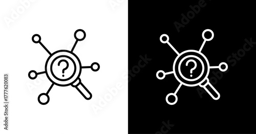 Root Cause  White Icon Set Design