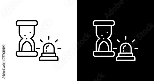 Urgency  White Icon Set Design