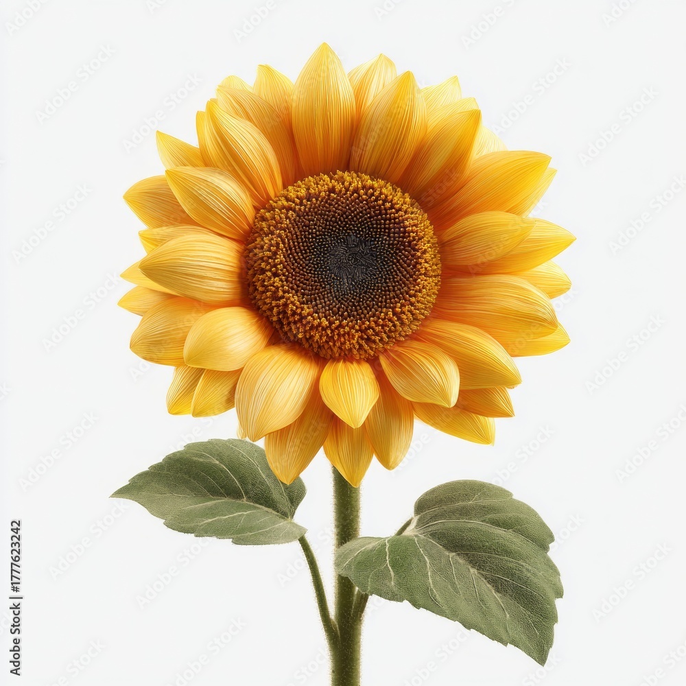 Fototapeta premium Sunflower illustration isolated on white background