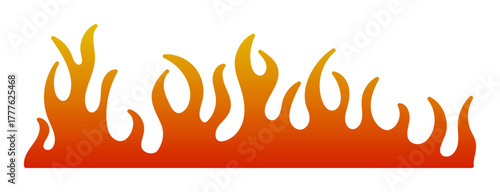 Vector illustration of stylized flames, perfect for creative projects, design concepts, and artistic ideas.