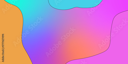 Colorful gradient background landscape creative abstract blurred. colorful grainy gradient smooth transitio background. light colorful grainy gradient color background.
