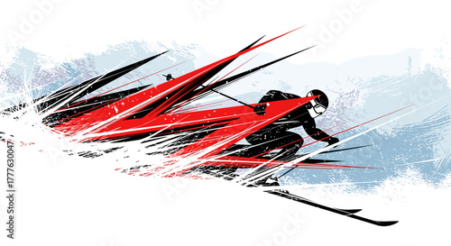 Crimson Speed: The Art of Alpine Dominance