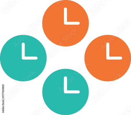 minimal global time zone clocks