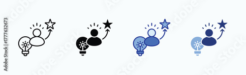 Enthusiasm icon sheet multiple style collection isolated vector