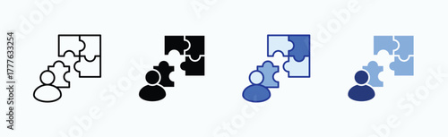 Contribution icon sheet multiple style collection isolated vector