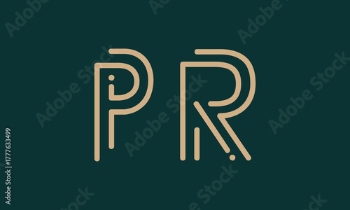 PR P pr initial logo | initial based abstract modern minimal creative logo, vector template image. luxury logotype logo, real estate homie logo. typography logo. initials logo