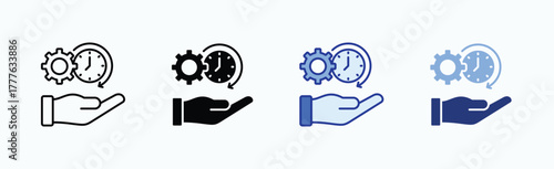 Loyalty icon sheet multiple style collection isolated vector