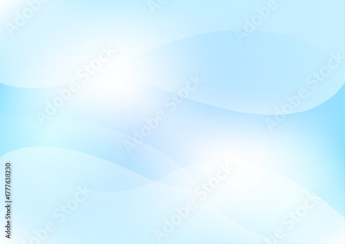 綺麗なグラデーションの水色背景　ベクター　素材	
