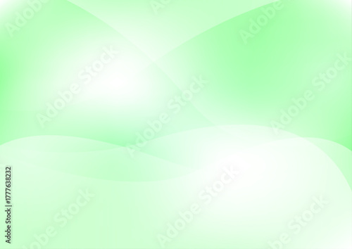 綺麗なグラデーションの緑色背景　ベクター　素材	
