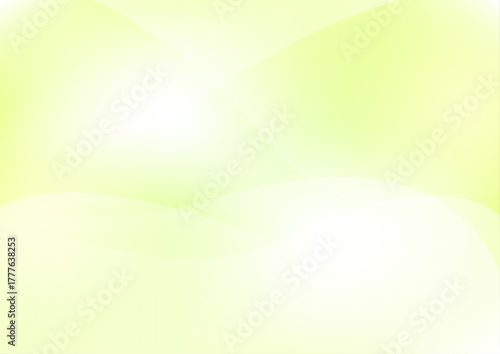 綺麗なグラデーションの黄緑色背景　ベクター　素材	

