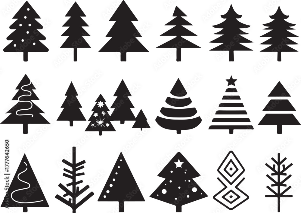 Obraz premium Tree Silhouette SVG