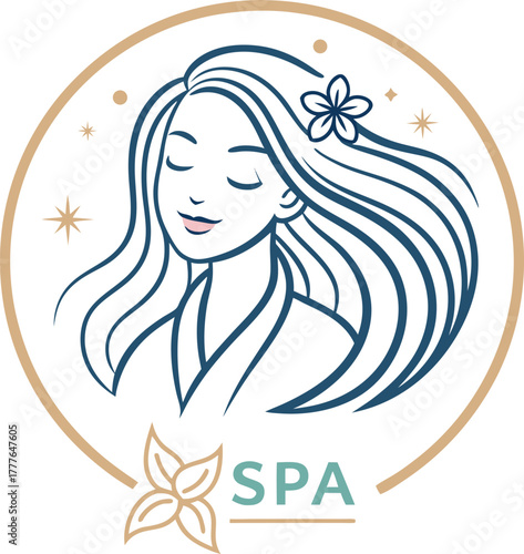 Beauty salon and spa doodle set. Skin care and natural treatment, natural cosmetics concept, time for yourself. Spa with aroma oil, nail file, sleep mask and other care items.	