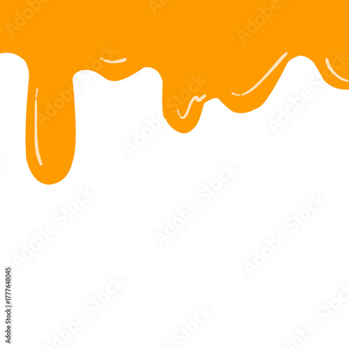 Abstract cheese drip vector