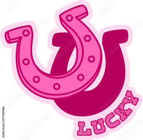 Lucky Horseshoe Sticker