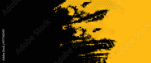 yellow and black grunge background