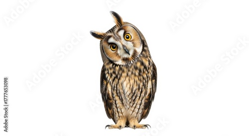 Owl isolated on white background
