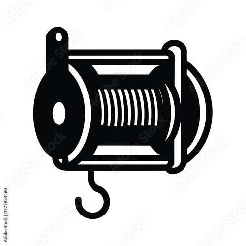 Winch Tool Vector Icon