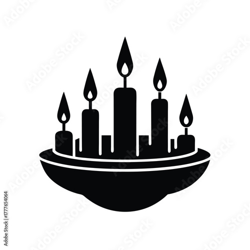Floating Candles Decoration Icon