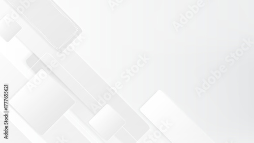 White Abstract Geometric Background with Modern Minimal Design
