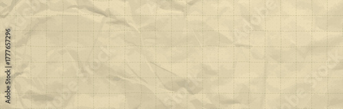 Beige or brawn crumpled paper vector with soft tissue texture and circle pattern. Simple minimal pad surface ideal for diary, vintage backdrop, glossy sheet, technical line template or bullet journal