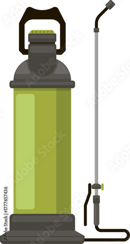 Garden pressure sprayer with long nozzle for gardening