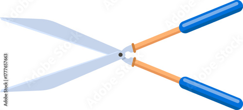 Hedge shears tool for gardening and pruning plants