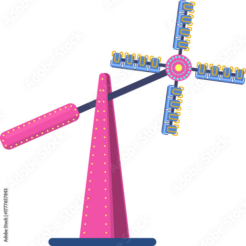 Amusement park thrill ride carnival entertainment machine