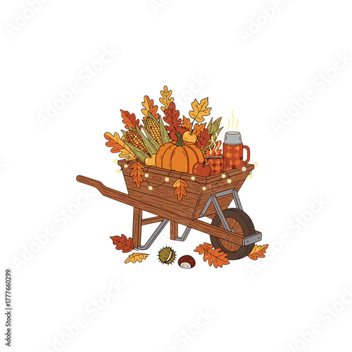 Autumn Wheelbarrow Design
