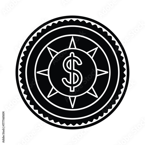 Ethiopian Currency Birr Coin Icon