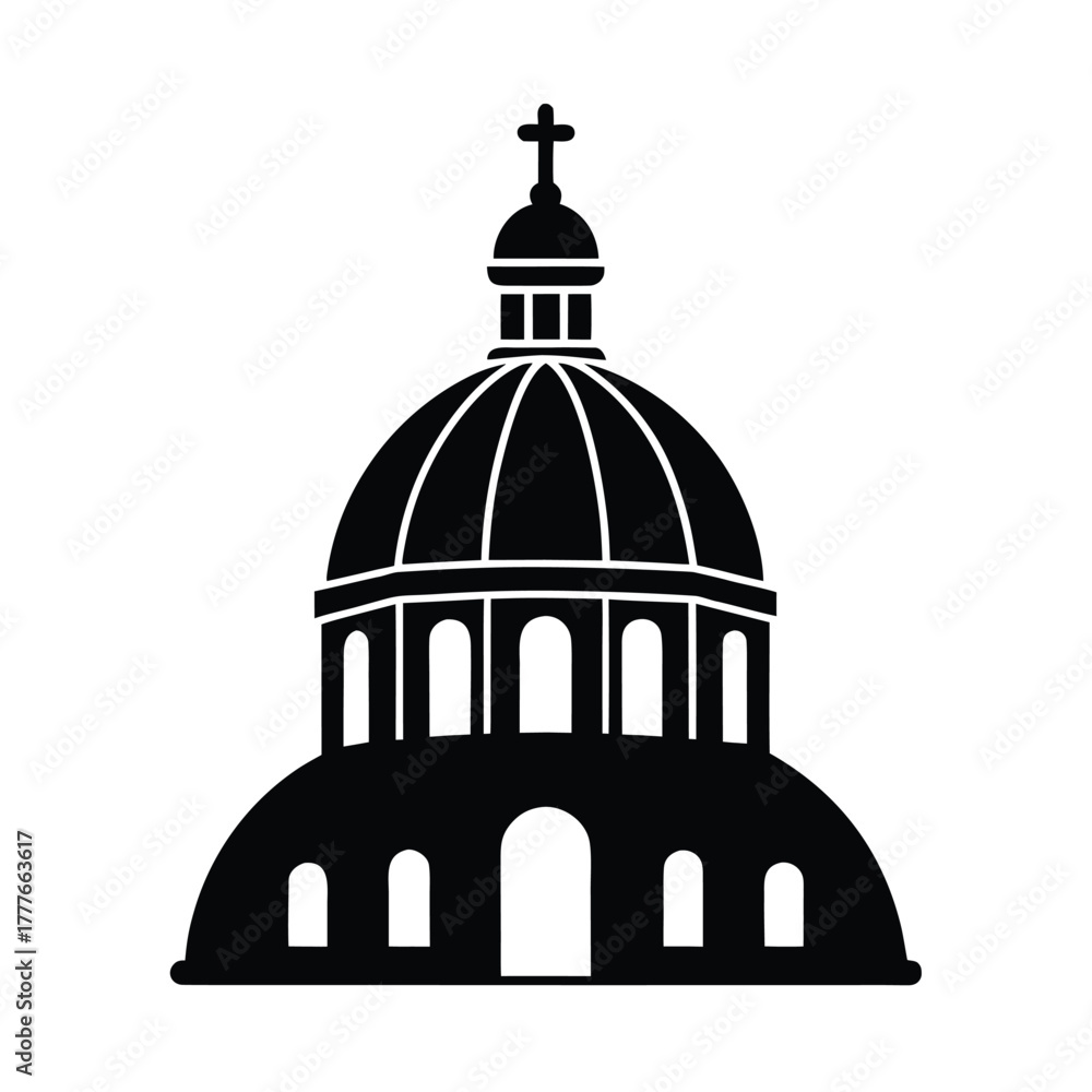 Obraz premium Ethiopian Orthodox Church Dome Icon