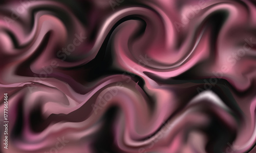 Dynamic abstract composition with soft pink and dark tones in a swirling pattern. Ideal for modern art prints or creative visual projects.