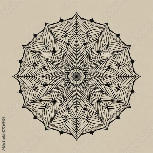 ornamental round lace pattern