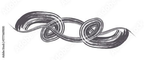 Dry brush mark, pencil squiggle and scribble. Hand drawn vector crayon various line, spiral and doodle. Black rough highlighter, chalk stroke, pencil divider.  Scratchy strokes with rough edges.