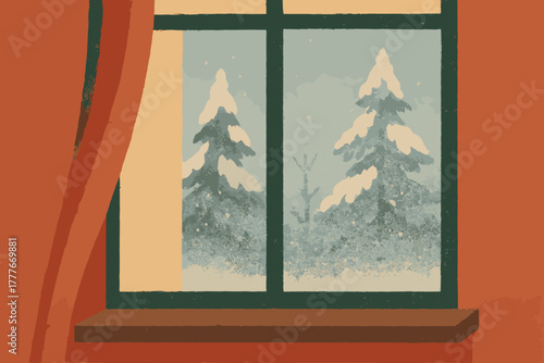 Serenity characters digital winter vector product window punctuation no cohesive icon letters