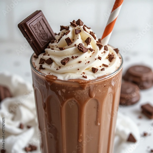 chocolate ice cream with coffee