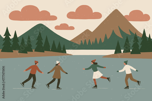 Tools geometric lake chinese no style captions icon letters frozen sustainable vector