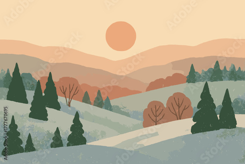 Magic full letters colors numbers no layout winter chinese icon vector sunrise