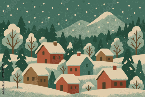 Letters snow no cyrillic text geometric numbers icon village sustainable emojis vector