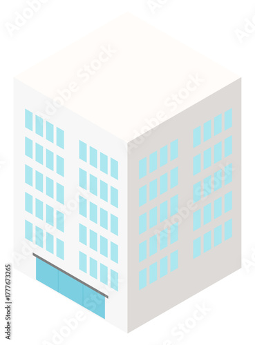 High-rise building  illustration.
