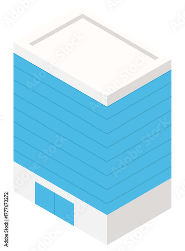 High-rise building  illustration.