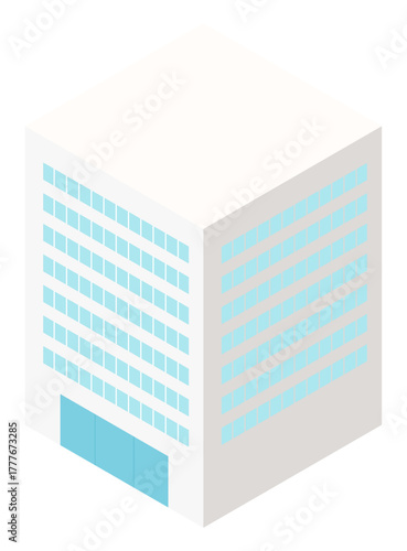 High-rise building  illustration.