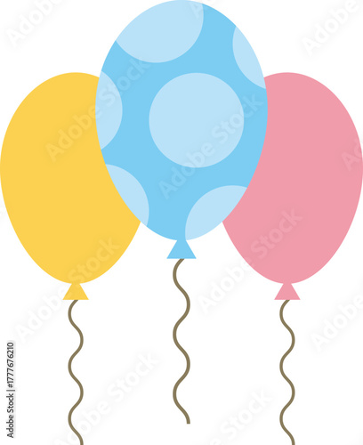 Colorful Birthday Party Elements