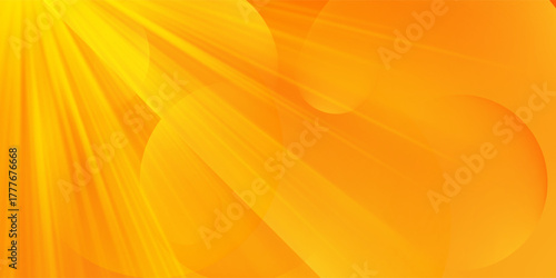 Abstract orange background with circles. Vector illustration