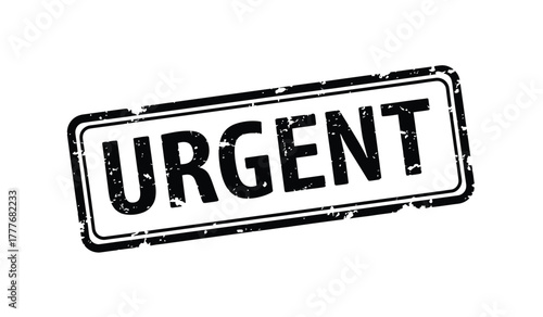 Urgent Grunge Stamp Vector Illustration Isolated on Transparent Background