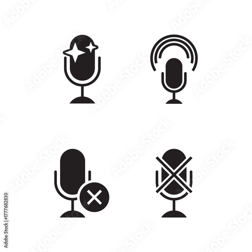 Solid Microphone Interaction Star Mute Cancellation Set